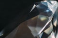 Diamond elements close-up on a black background. Abstraction. Defocused. Royalty Free Stock Photo