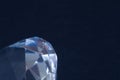 Diamond elements close-up on a black background. Abstraction. Defocused. Royalty Free Stock Photo