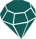 Diamond emerald vector