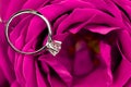 Diamond Engagement Rign Royalty Free Stock Photo