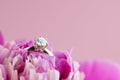 Diamond Engagement Rign Royalty Free Stock Photo