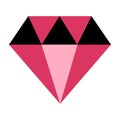 Diamond gift on valentine day holiday icon vector