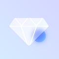 diamond glass morphism trendy style icon