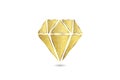 Diamond in gold with bling bling logo