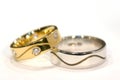 Diamond Gold and Silver Rings