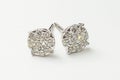 Diamond Golden Earings Royalty Free Stock Photo