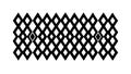 Diamond Grid Geometric Pattern Vector Background in Black and White, vector design Generative AI Royalty Free Stock Photo