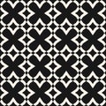 Diamond grid pattern. Black and white vector abstract geometric seamless texture