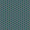 Diamond grid seamless pattern. Vector rhombuses texture. Green and coral color