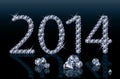 Diamond Happy New 2014 Year banner