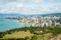 Diamond Head Crater Coast View - Hawaii Royalty Free Stock Photo