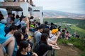 Crowded Summit Diamond Head Hike