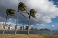 Diamond Head and Honolulu Skyline from Magic Island