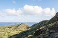 Diamond Head in Honolulu, state of Hawaii. Royalty Free Stock Photo