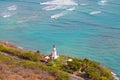 Diamond head lighthouse, Hawaii, USA. Royalty Free Stock Photo