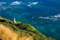 Diamond Head lighthouse in Honolulu city Royalty Free Stock Photo