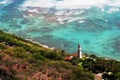 Diamond Head Lighthouse in Honolulu, Hawaii Royalty Free Stock Photo