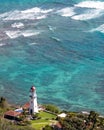 Diamond Head Lighthouse Honolulu Hawaii Royalty Free Stock Photo