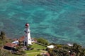 Diamond head lighthouse Honolulu Hawaii Royalty Free Stock Photo