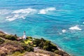 The Diamond Head lighthouse, Oahu, Hawaii Royalty Free Stock Photo