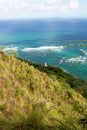 Diamond head Lighthouse view from the top. Royalty Free Stock Photo