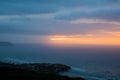 Diamond Head Sunrise at Dawn Royalty Free Stock Photo