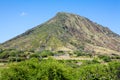 Diamond Head Volcanic cone in Hawaii Royalty Free Stock Photo