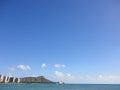 Diamond Head and Waikiki Beach in Honolulu Royalty Free Stock Photo