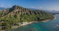 Aerial View Diamond Head Crater Honolulu Hawaii Royalty Free Stock Photo