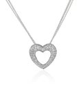 Diamond heart necklace. Royalty Free Stock Photo