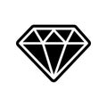 Diamond icon. Element of Finance for mobile concept and web apps icon. Glyph, flat icon for website design and development, app Royalty Free Stock Photo