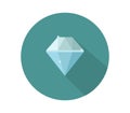 Diamond icon illustrated in vector on white background