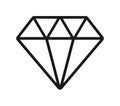 Diamond icon Royalty Free Stock Photo