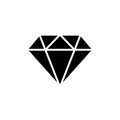 Diamond icon. Diamond vector icon. Gemstone symbol