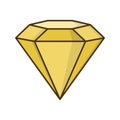 Diamond icon vector sign and symbol on trendy design. Royalty Free Stock Photo