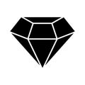 Diamond icon vector sign and symbol on trendy design. Royalty Free Stock Photo
