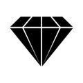 Diamond icon vector sign and symbol on trendy design. Royalty Free Stock Photo