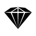 Diamond icon vector sign and symbol on trendy design. Royalty Free Stock Photo