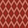 Diamond ikat seamless repeat pattern design.