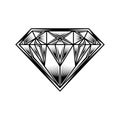 Diamond illustration cartoon jewelry gemstone logo