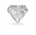 Diamond illustration on a white background. Royalty Free Stock Photo