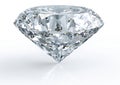 Diamond isolated on white Royalty Free Stock Photo