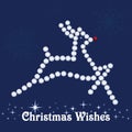 Diamond jeweled reindeer Royalty Free Stock Photo