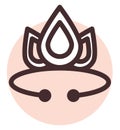 Diamond jewelry crown, icon