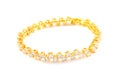 Diamond jewelry gold bangle Royalty Free Stock Photo