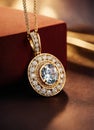 Diamond jewelry luxury and fashion jewelry. ai generative Royalty Free Stock Photo