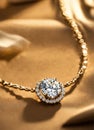 Diamond jewelry luxury and fashion jewelry. ai generative Royalty Free Stock Photo