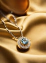 Diamond jewelry luxury and fashion jewelry. ai generative Royalty Free Stock Photo
