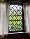 Diamond Leaded Glass Window