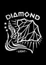 Diamond light design art Illustration